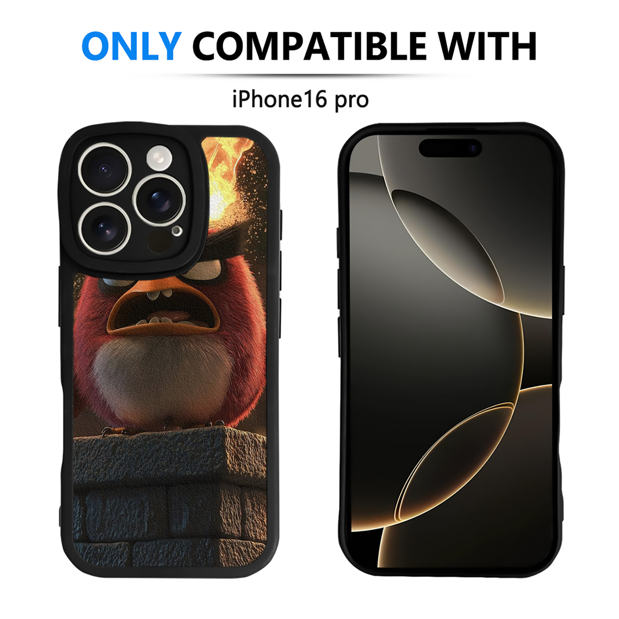 （画像用） Angry Birds アングリーバード 【iPhone 16シリーズ対応】シリコンスマホケース（レザー調） 材質：シリコン